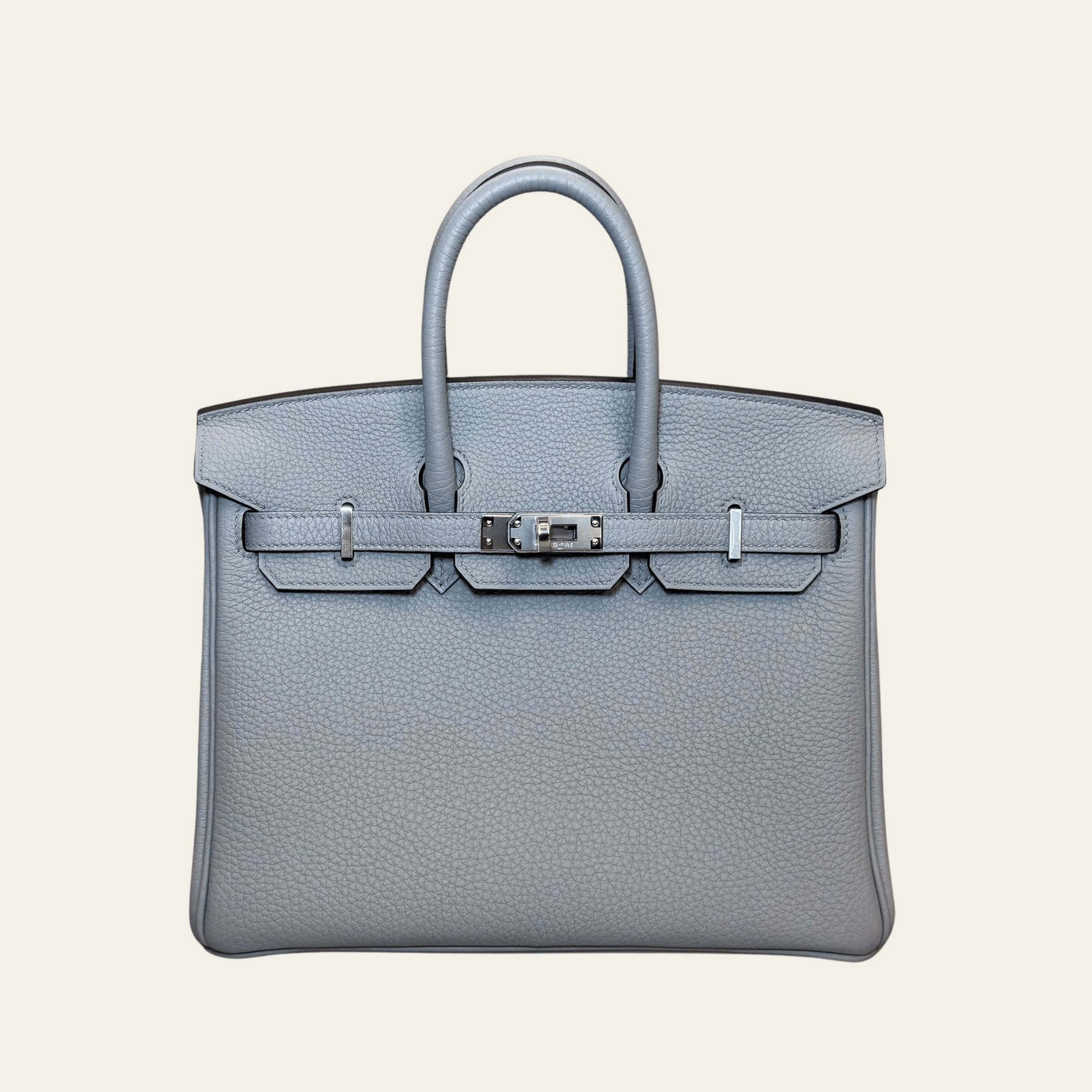 Hermès Birkin 25 Gris Pantin – Grey Birkin Bag Togo Palladium