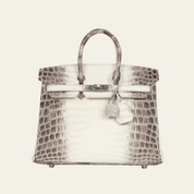 Hermès Himalaya Birkin 25 Niloticus Crocodile Palladium Hardware