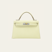 Hermès Jaune Milton Mini Kelly Sellier 20 Epsom Electrum Hardware
