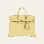 Hermès Jaune Poussin Birkin 25 Togo Palladium Hardware