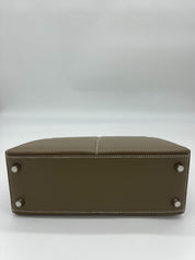 Hermes Kelly 25 Etoupe Swift Padded Palladium Hardware Wrist Aficionado
