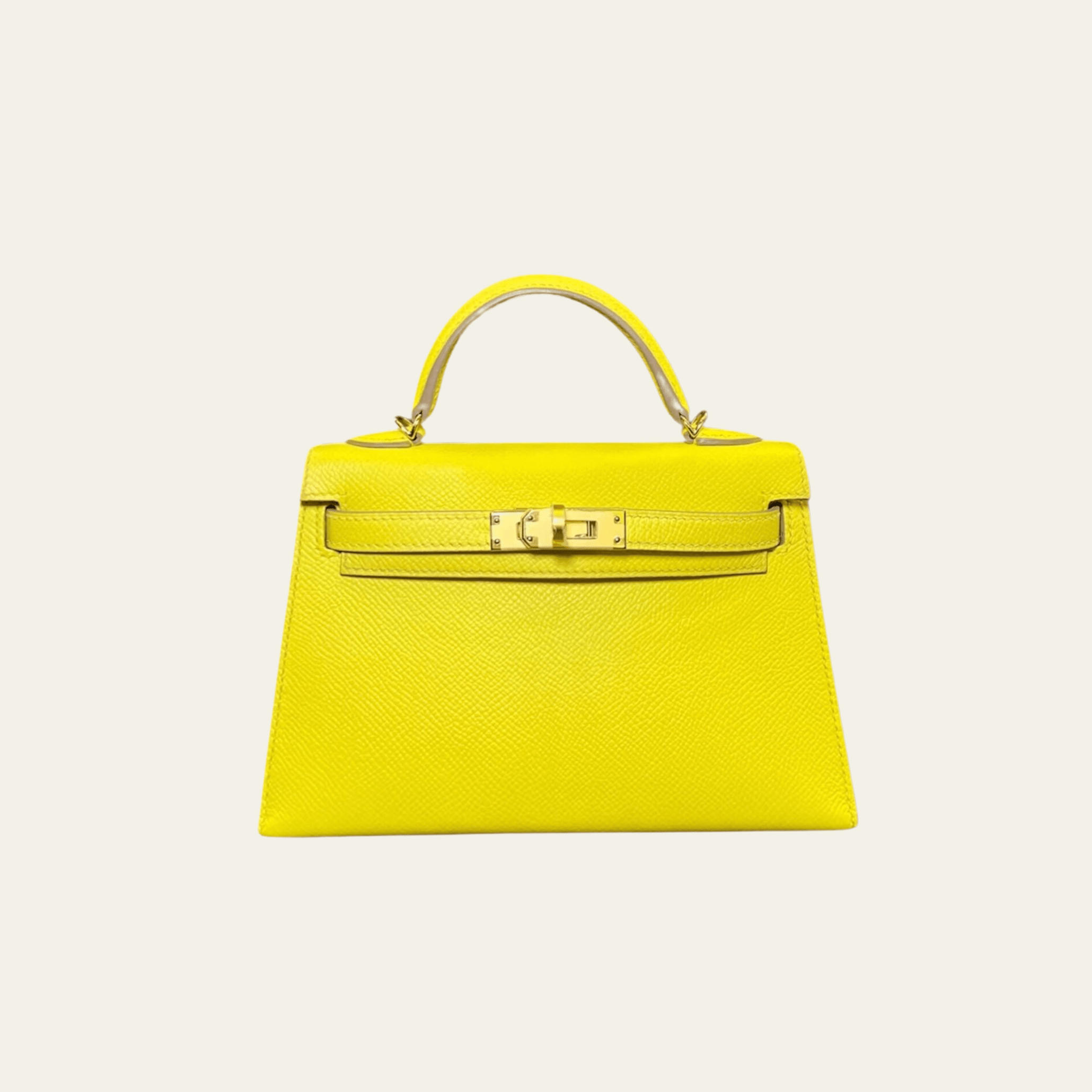 Hermès Lime Kelly 20 Mini – Bright Yellow Mini Kelly Sellier Epsom