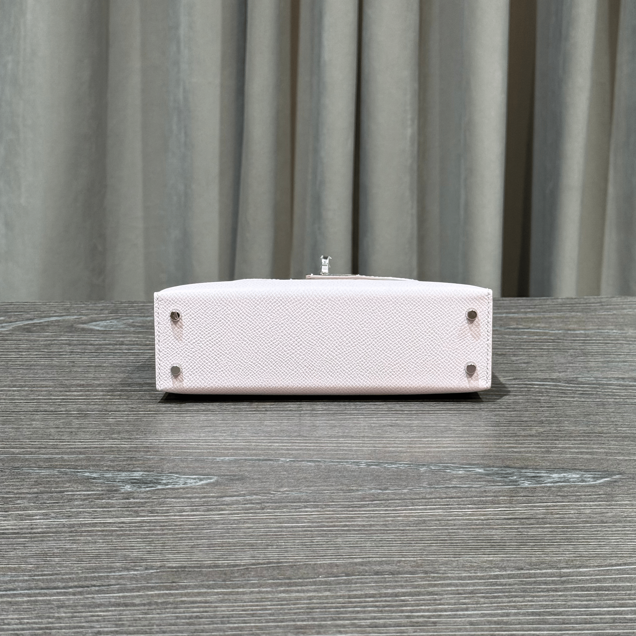 Hermès Mauve Pale Mini Kelly Sellier 20 Epsom Palladium Hardware