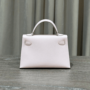 Hermès Mauve Pale Mini Kelly Sellier 20 Epsom Palladium Hardware