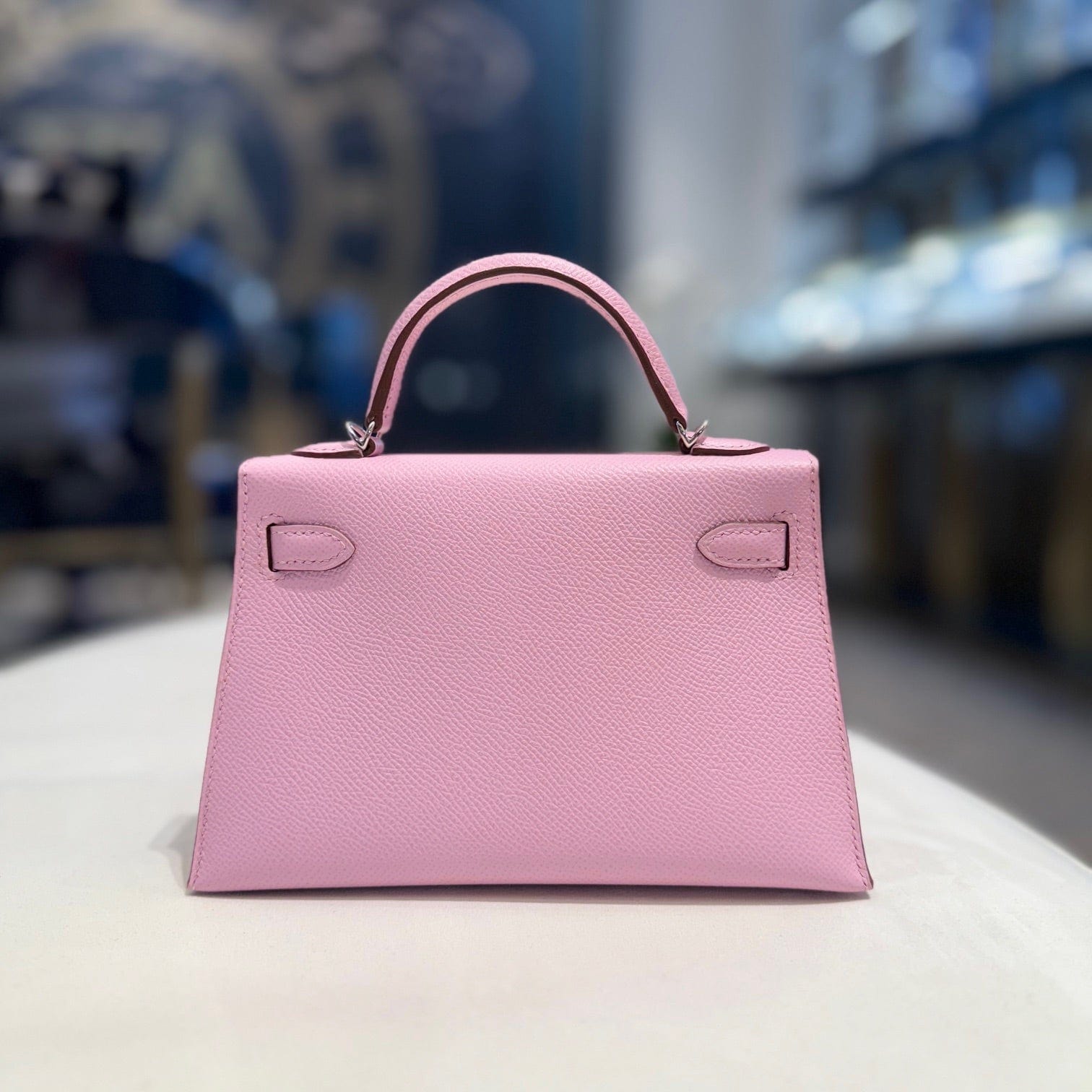 Hermès Mauve Sylvestre Mini Kelly Sellier 20 Epsom Palladium Hardware