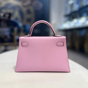 Hermès Mauve Sylvestre Mini Kelly Sellier 20 Epsom Palladium Hardware