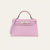 Hermès Mauve Sylvestre Mini Kelly Sellier 20 Epsom Palladium Hardware