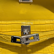 Hermès Mimosa Mini Kelly Sellier 20 Matte Alligator Palldium Hardware
