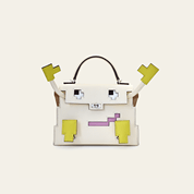 Hermès Nata Mini Kelly Doll 20 Quelle Idolle Picto Epsom Palladium Hardware Limited Edition