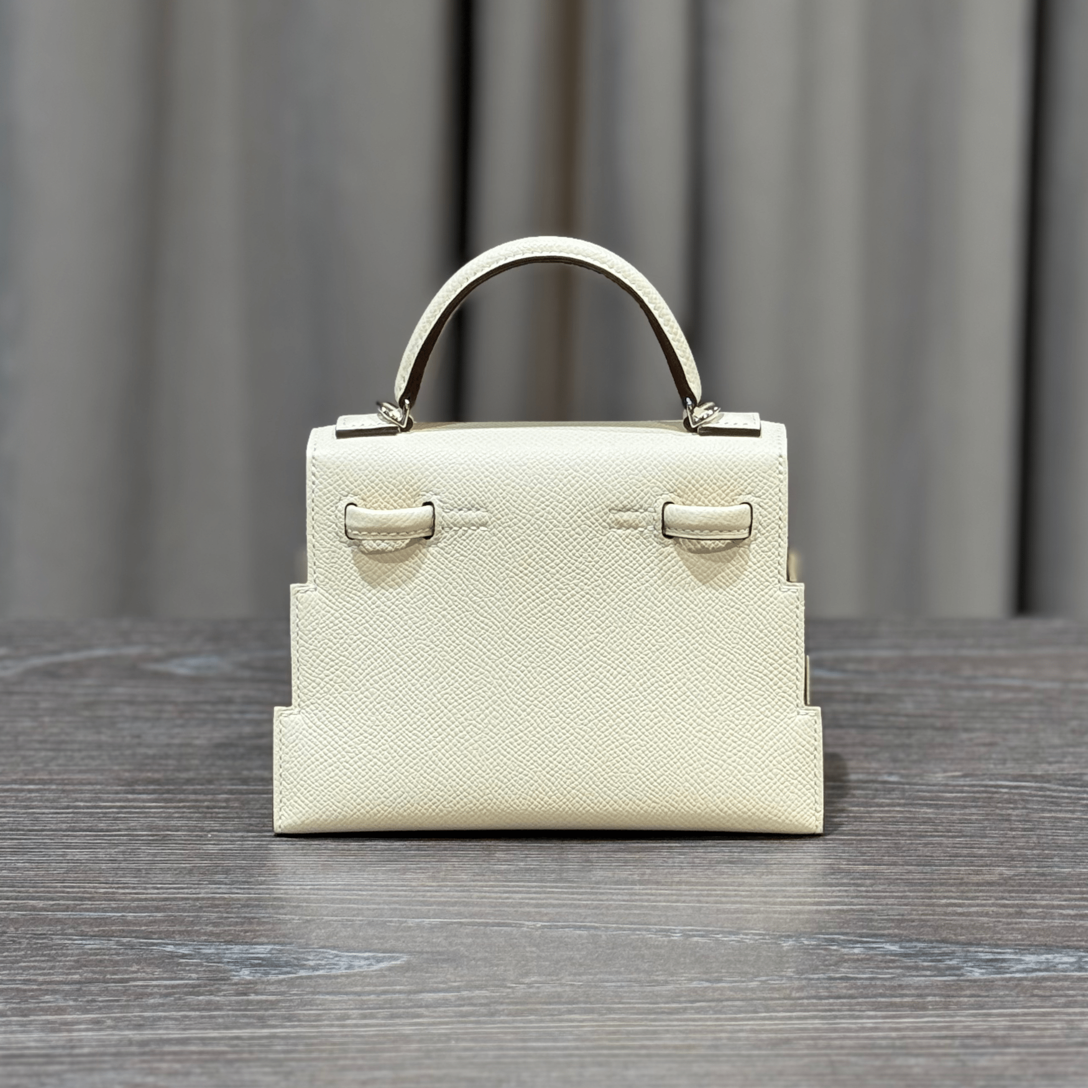 Hermès Nata Mini Kelly Doll 20 Quelle Idolle Picto Epsom Palladium Hardware Limited Edition