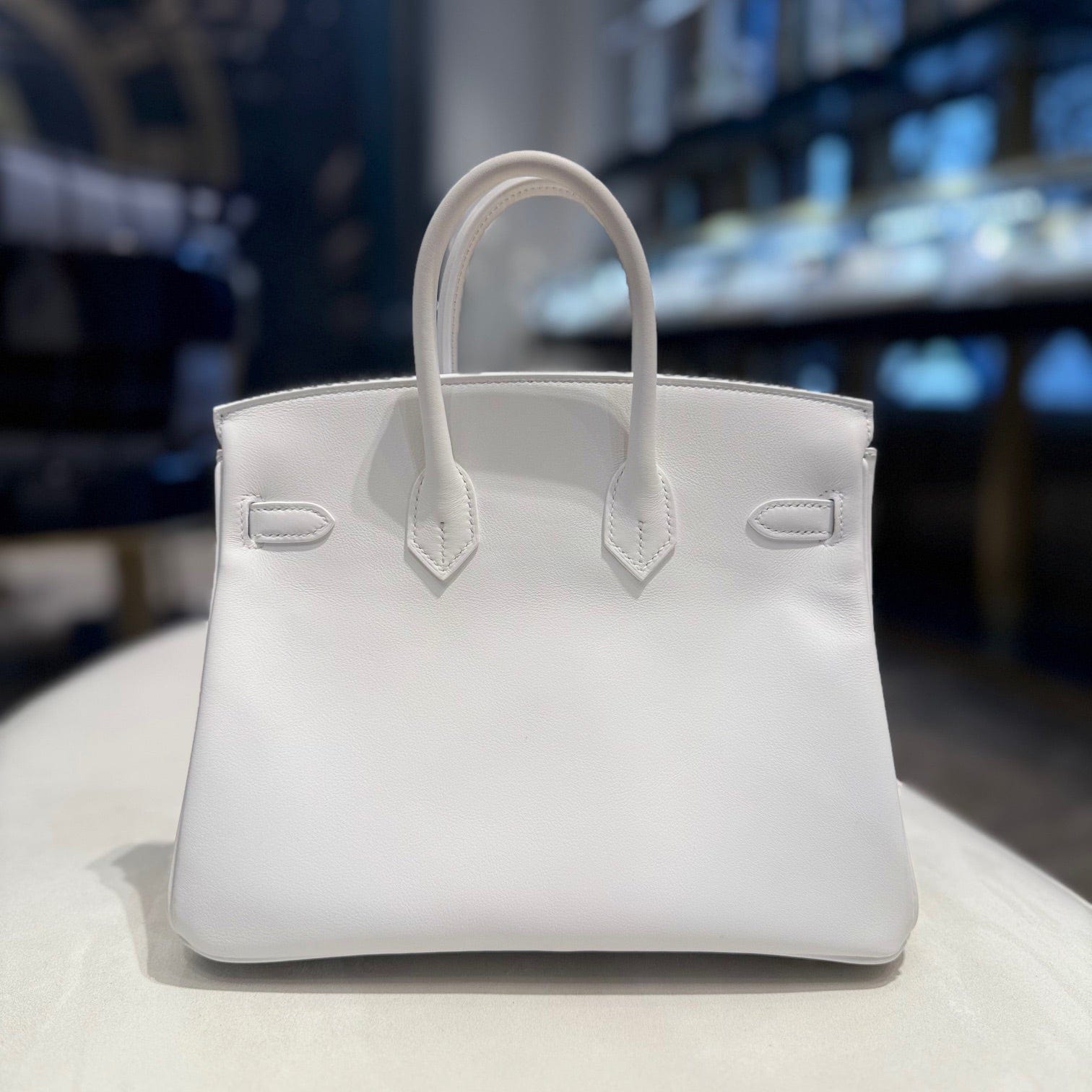 Hermès New White Birkin 25 Swift Calfskin Gold Hardware