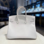 Hermès New White Birkin 25 Swift Calfskin Gold Hardware