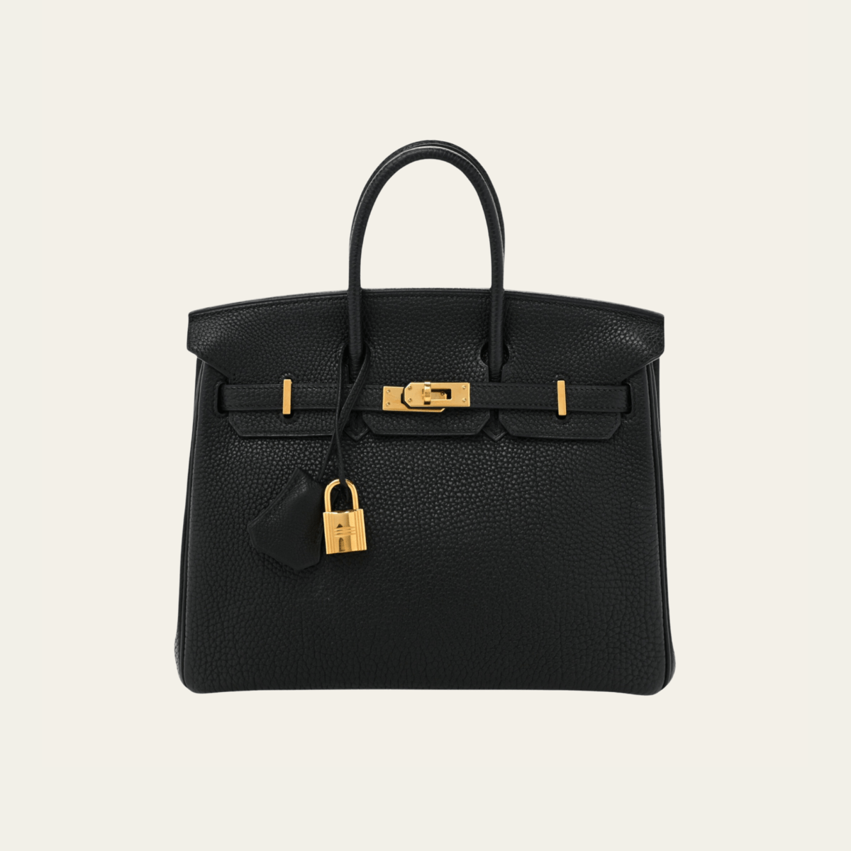 Hermès Noir Birkin 25 – Black Birkin Bag Togo Gold Hardware