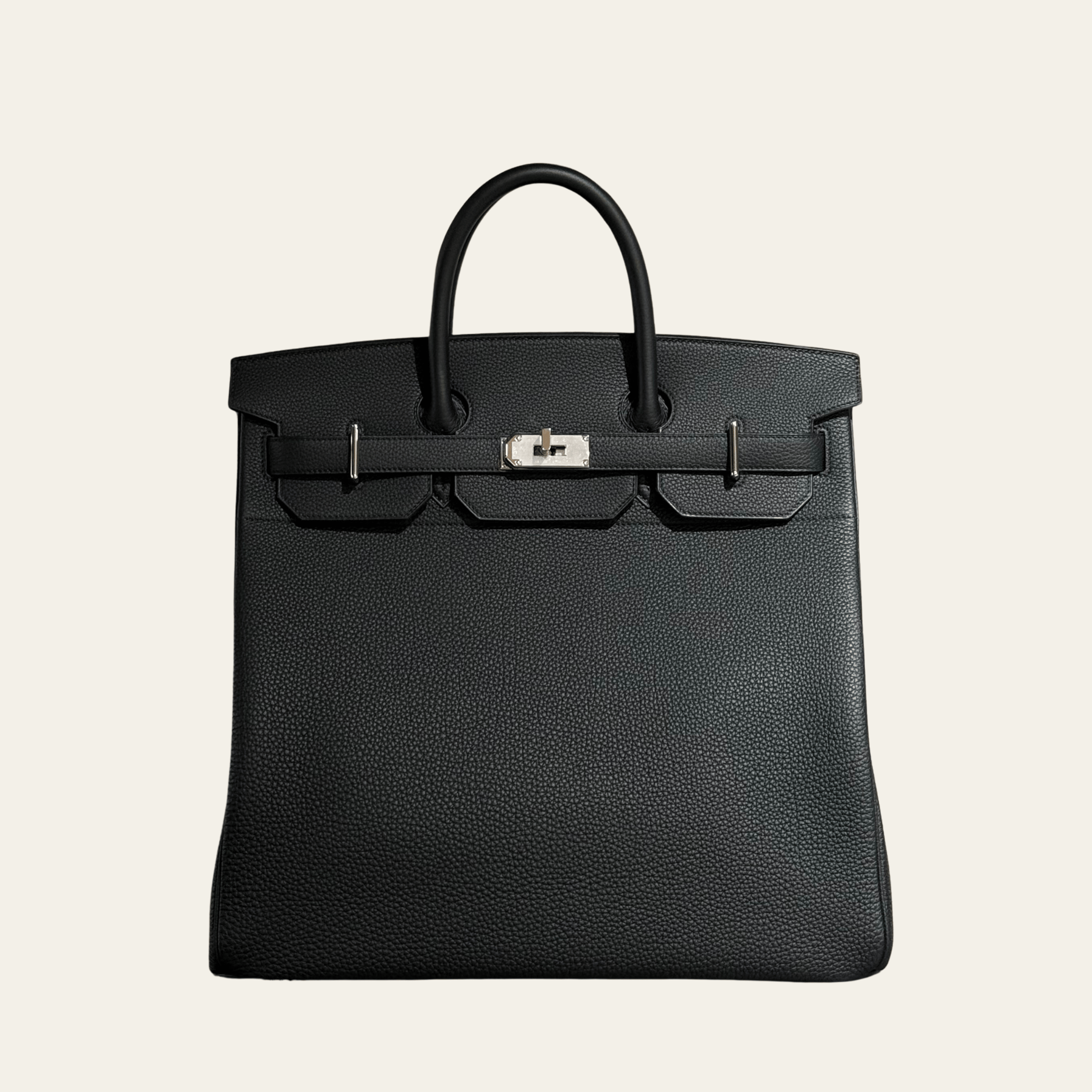 Hermès Birkin 40 Noir – Black Birkin Bag Haut à Courroies Togo