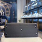 Hermès Noir Kelly 42 Maxi Togo Palladium Hardware