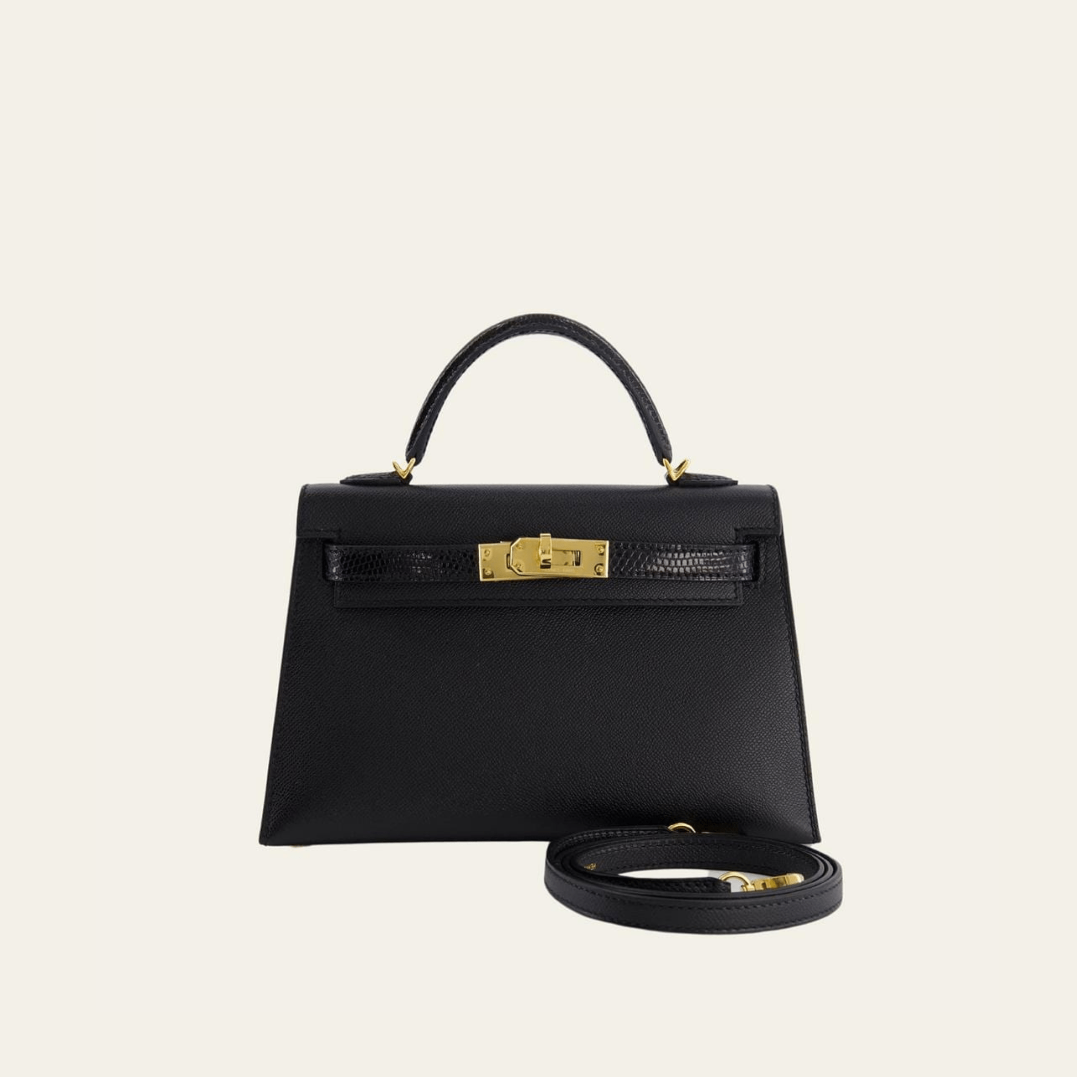 Hermès Noir Mini Kelly 20 Sellier – Black Kelly Sellier Mini Veau
