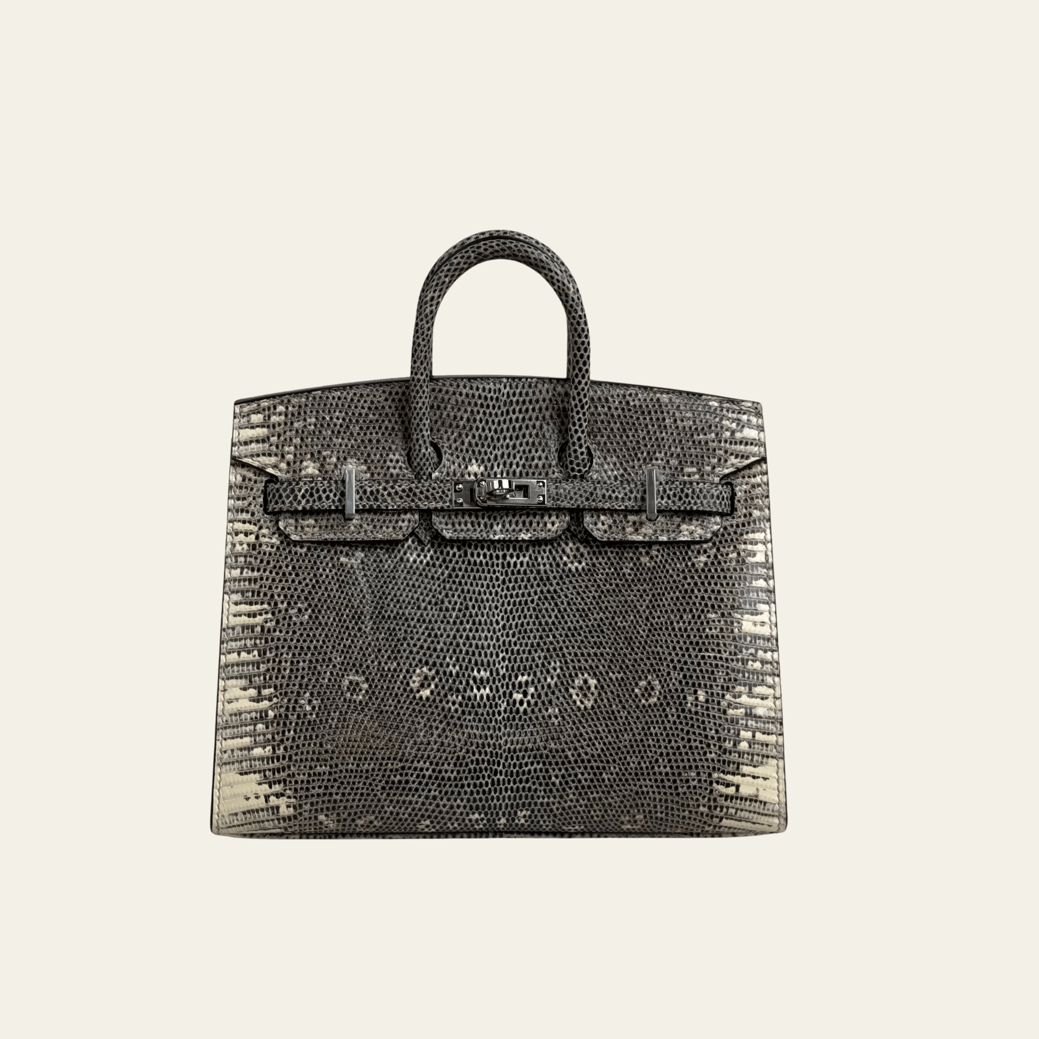 Hermès Birkin Sellier 20 Ombré – Brown Lizard Birkin Bag Varanus