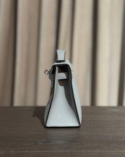 Hermès Po Gris Pantin Kelly Pochette Swift Palladium Hardware