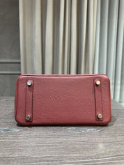 Hermès Rouge Birkin 25 Togo Palladium Hardware
