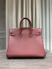 Hermès Rouge Birkin 25 Togo Palladium Hardware