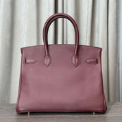 Hermès Rouge H Birkin 30 Togo Gold Hardware
