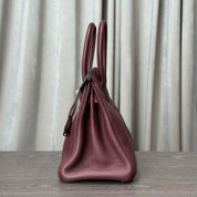 Hermès Rouge H Birkin 30 Togo Gold Hardware