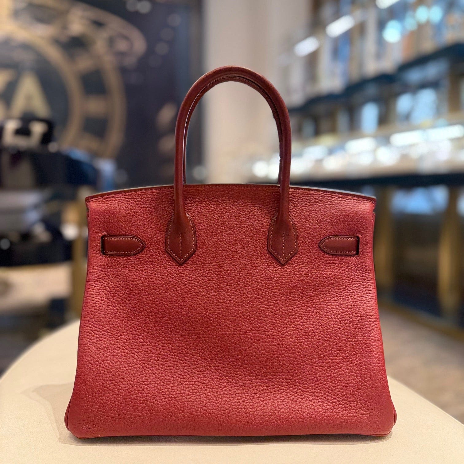 Hermès Rouge H Birkin 30 Togo Touch Sombrero Gold Hardware hi