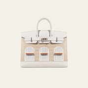 Hermès Sac Faubourg Neige Birkin Sellier 20 Matte Alligator Palladium Hardware Limited Edition