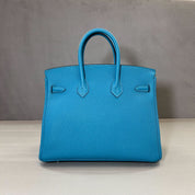 Hermès Turquoise Birkin 25 Togo Palladium Hardware