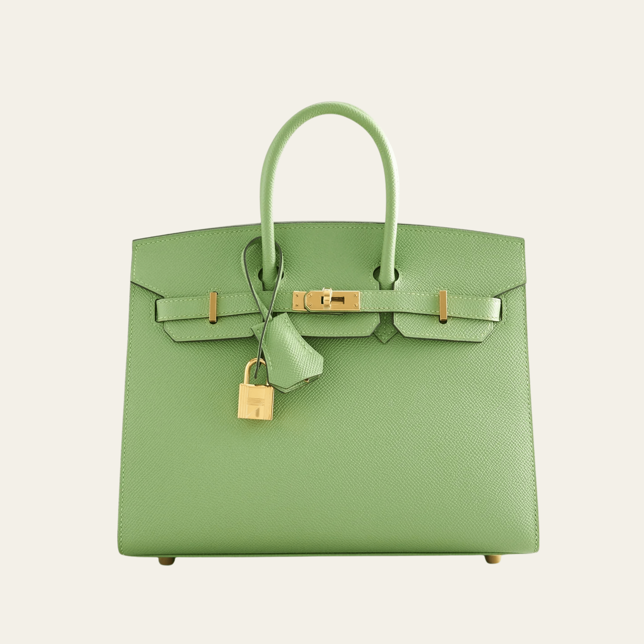 Hermès Vert Criquet Birkin Sellier 25 – Green Birkin Bag Epsom