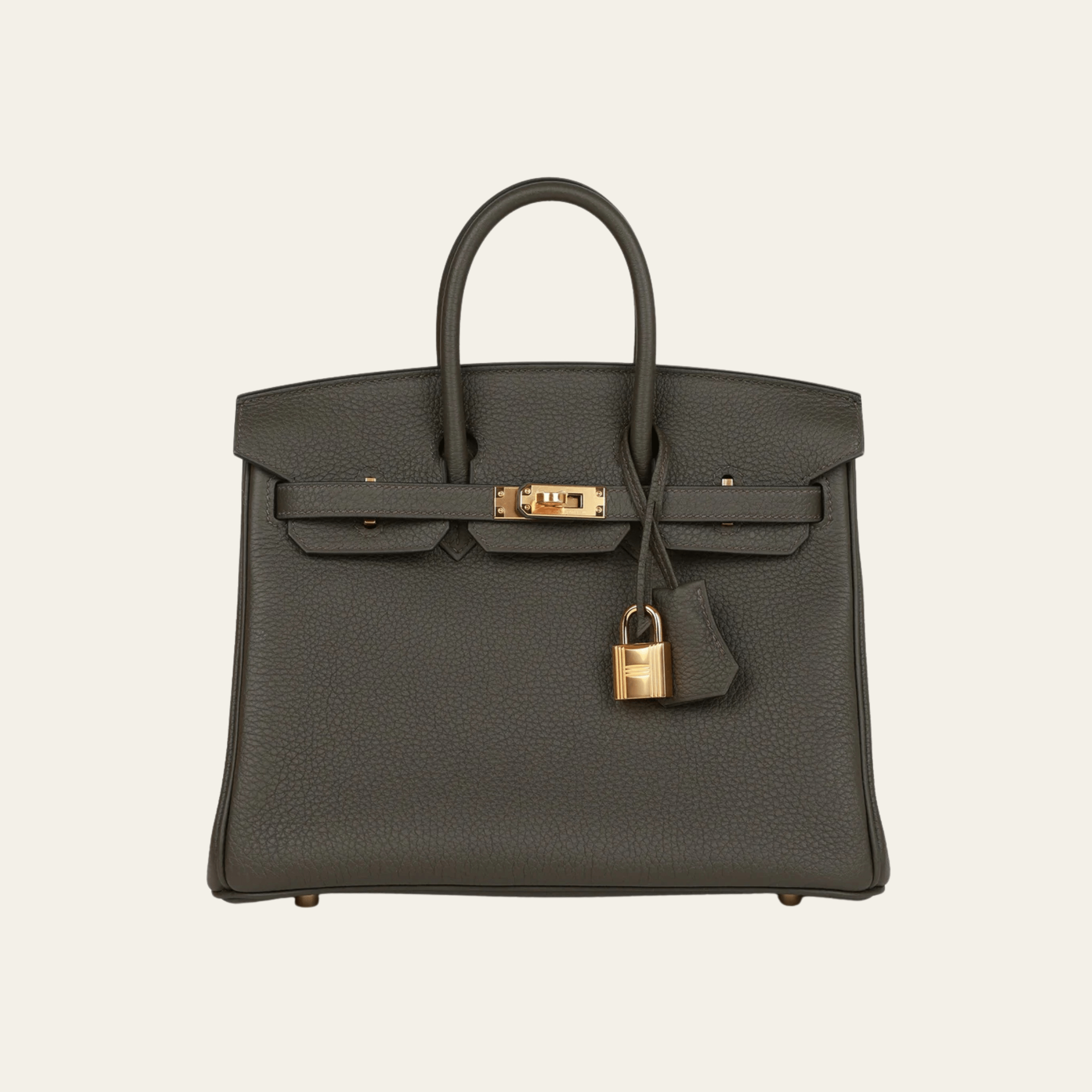 Hermès Vert De Gris Birkin 25 Togo Gold Hardware