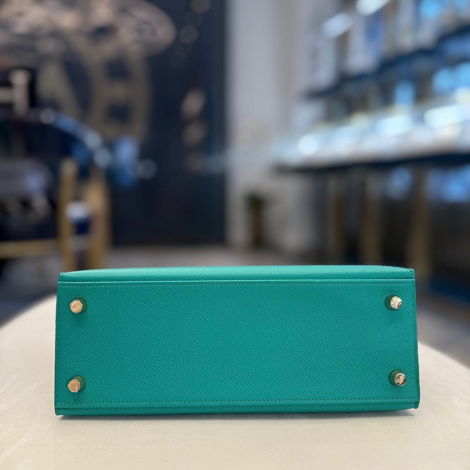 Hermes Vert Jade Kelly Sellier 25 Epsom Gold Hardware