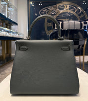 Hermès Vert Mangrove Kelly Retourne 25 Togo Palladium Hardware