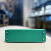 Hermès Vert Vertigo Mini Kelly Sellier 20 Epsom Palladium Hardware