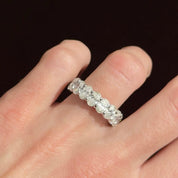 Platinum Oval Cut Diamond Ring