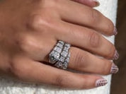 BVLGARI Serpenti Viper Two-Coil Ring White Gold Pavé Diamond 345226