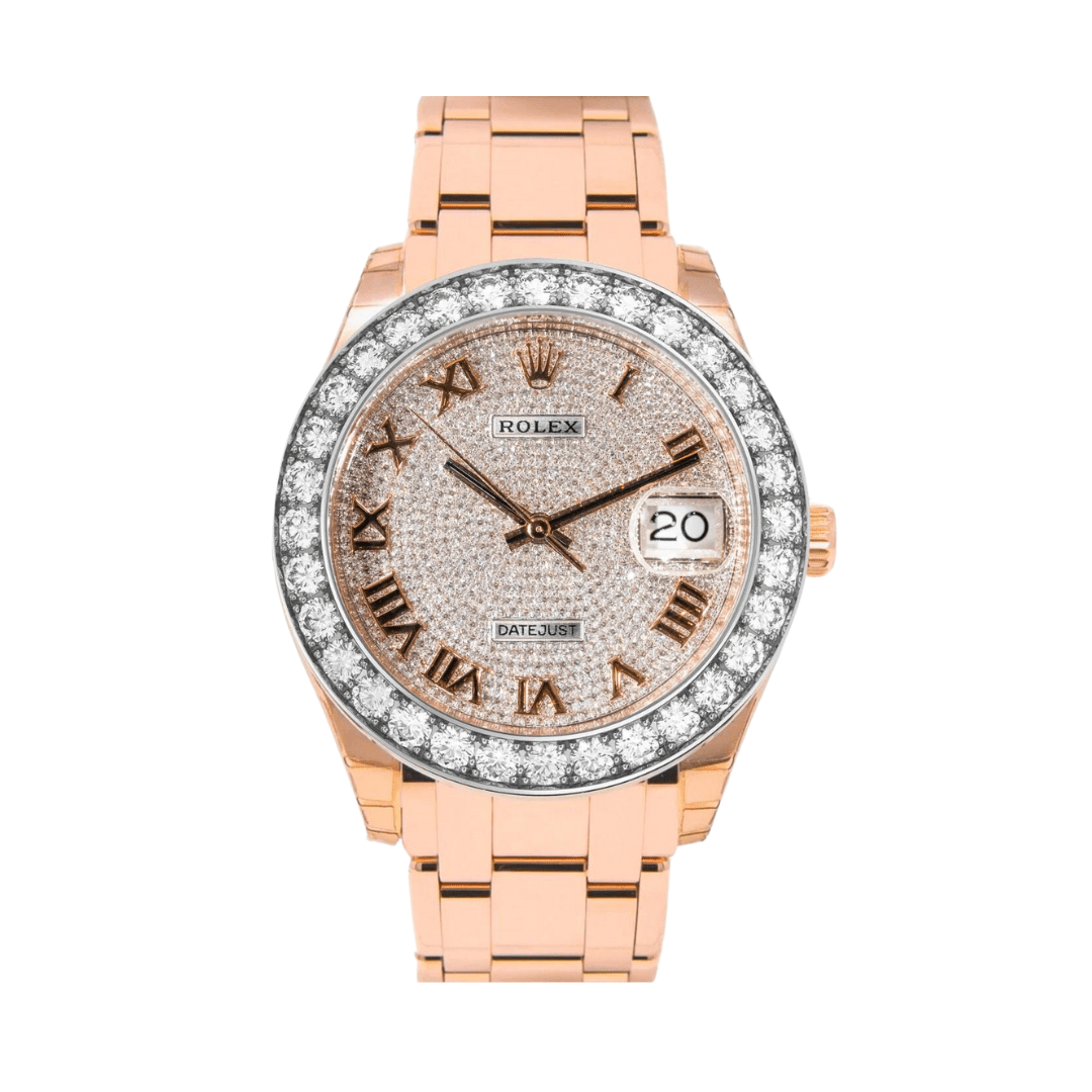 KIRAMEKIBLADE 175、200 Rolex Datejust 39 Pearlmaster 86285 Diamond Paved – Jewels Aficionado