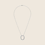 Tiffany & Co. Lock Necklace in White Gold with Diamonds 72342119