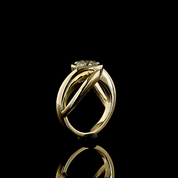 1.7 Carat Yellow Gold Lab Grown Round Diamond Solitaire Ring