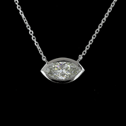 1 Carat Marquise Diamond Solitaire Pendant
