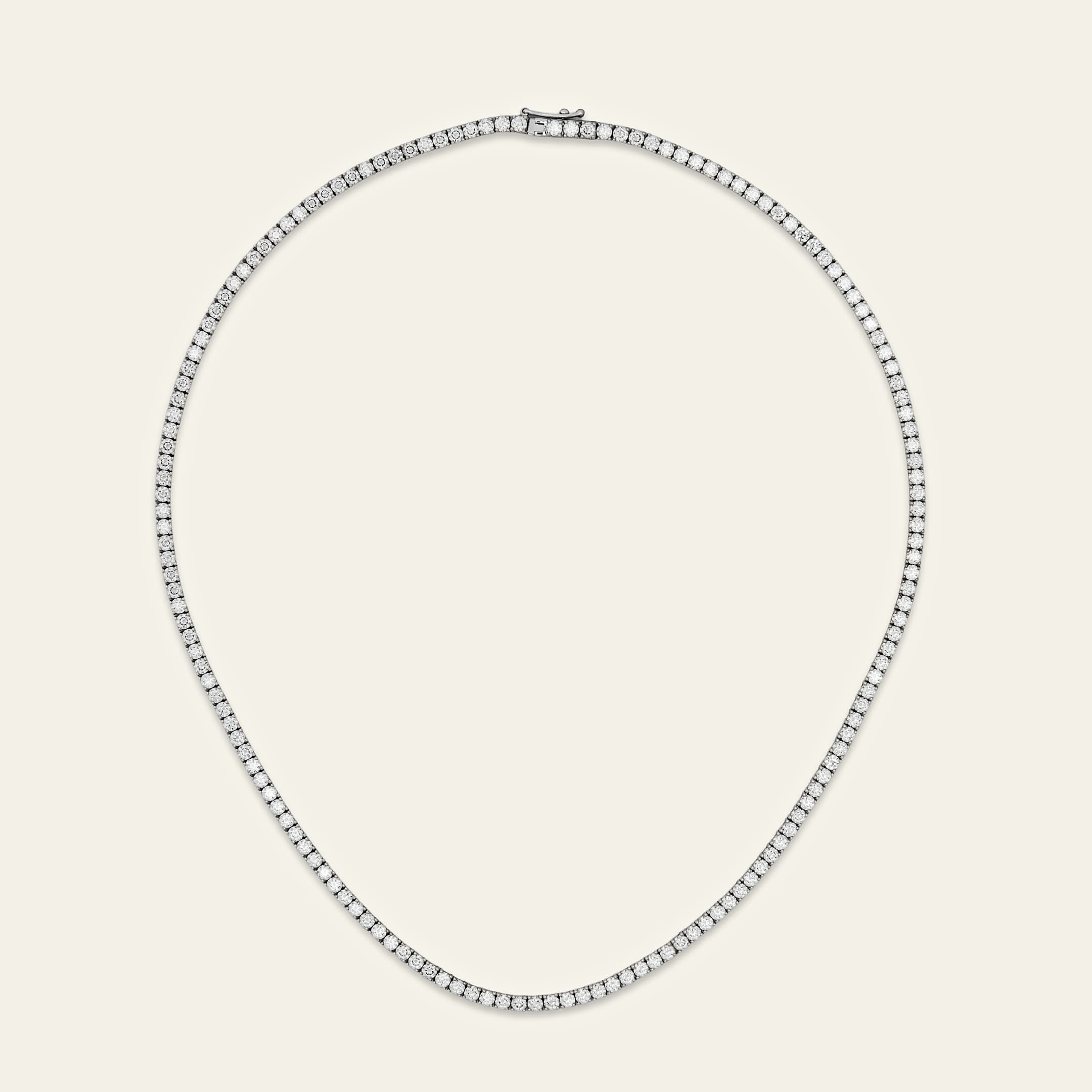 10 Carat Diamond Tennis Necklace