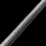 13.56 Carat Round Cut Lab Grown Diamond Tennis Necklace