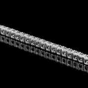 13.56 Carat Round Cut Lab Grown Diamond Tennis Necklace