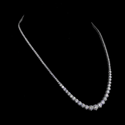 13 Carat Graduated Lab Grown Diamond Tennis Necklace