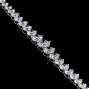 13 Carat Graduated Lab Grown Diamond Tennis Necklace