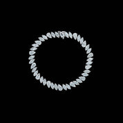 14 Carat Marquise and Pear Shape Lab Grown Diamond Bracelet