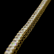 17.5 Carat Yellow Gold Lab Oval Diamond Lariat Necklace