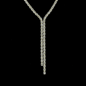 17.5 Carat Yellow Gold Lab Oval Diamond Lariat Necklace