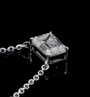 2.1 Carat Emerald Lab Grown Diamond Necklace