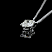 2.5 Carat Lab Antique Cushion-Cut Diamond Solitaire Pendant